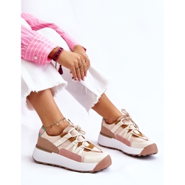 PS1 Platformsneakers i mocka dam Beige-brun Rohan 1