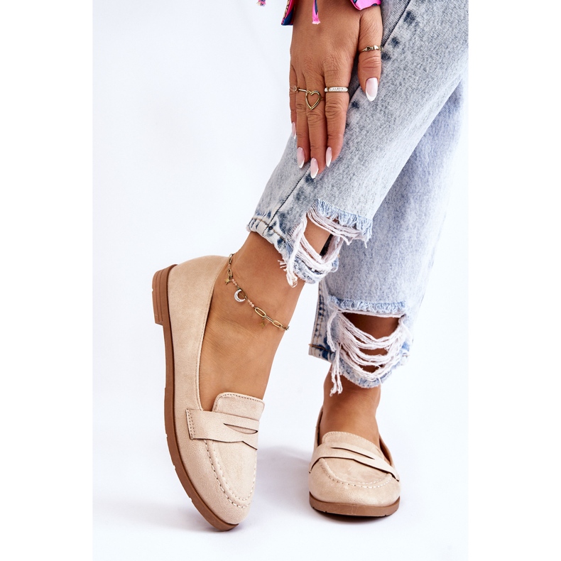 PS1 Bekväma mocka Dam Loafers Beige Lucca 1