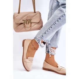 PS1 Bekväma mocka Dam Loafers Beige Lucca 2