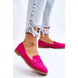 PS1 Bekväma mocka Dam Loafers Fuchsia Lucca rosa 2