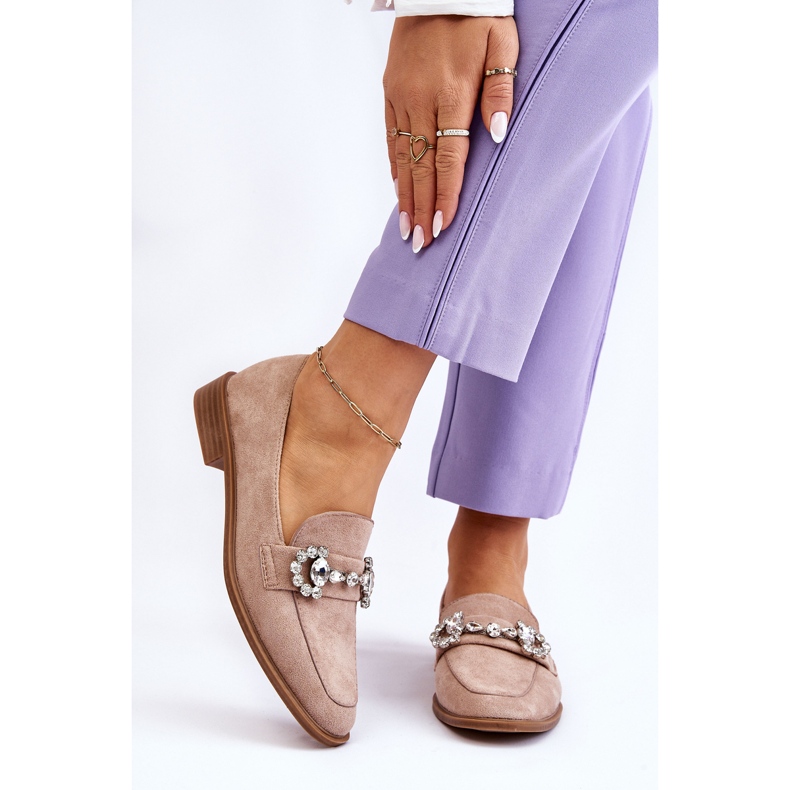 PS1 Elegant mörkbeige mocka Loafers Aliya 1