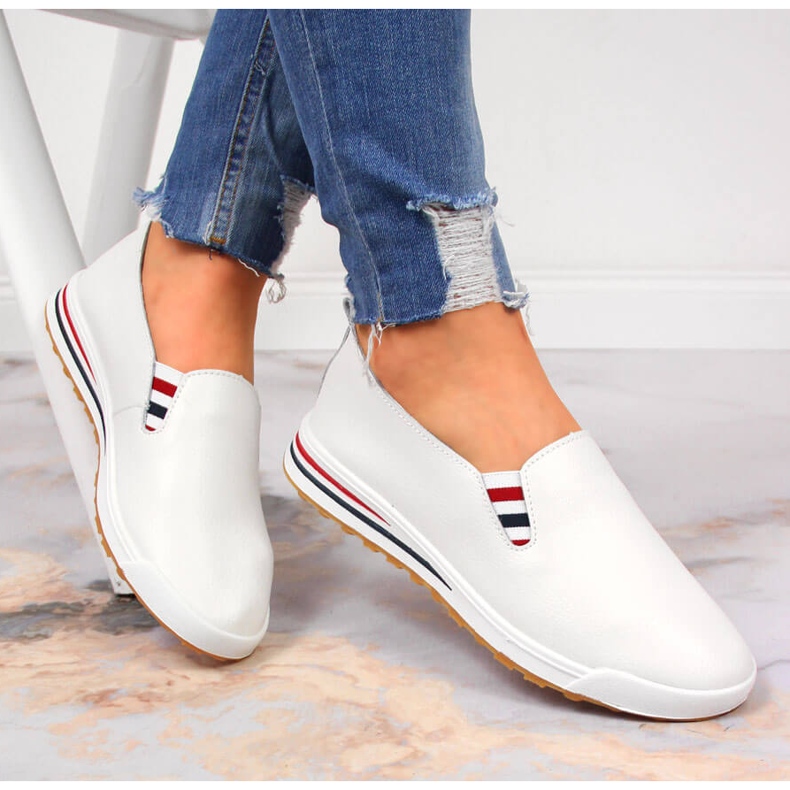 Vita Filippo DP3510 slip-on sneakers i läder för kvinnor 1