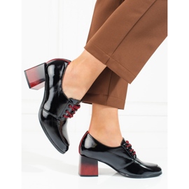 W. Potocki Damskor med snörning Potocki svarta 2