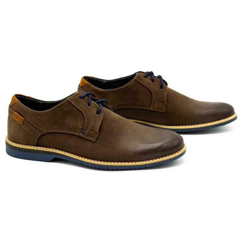 KOMODO Casual läder herrskor 859L brun 2