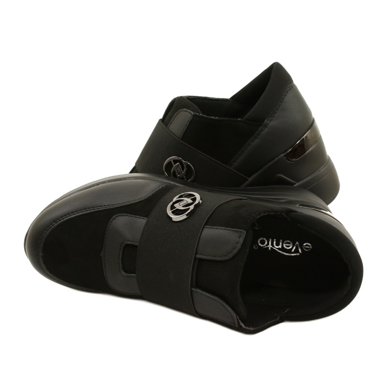 Slip-on Skor Wedge Sneakers Evento 23SP35-5320 Svart 5