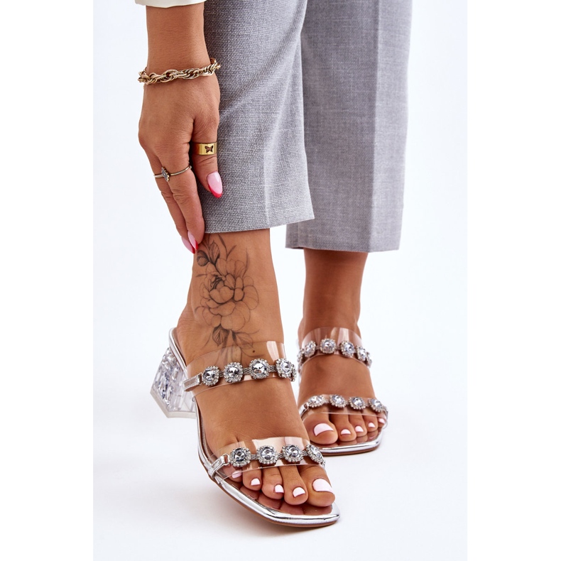 S.Barski Damrutschbanor med dekorativa zirkoner Silver Leyla silver- 1