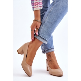 Pumpar på häl Sergio Leone PB178 Beige 2