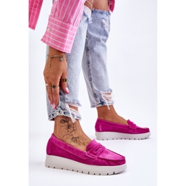 Lemar Fuchsia Milana Mocka Platform Loafers rosa 2