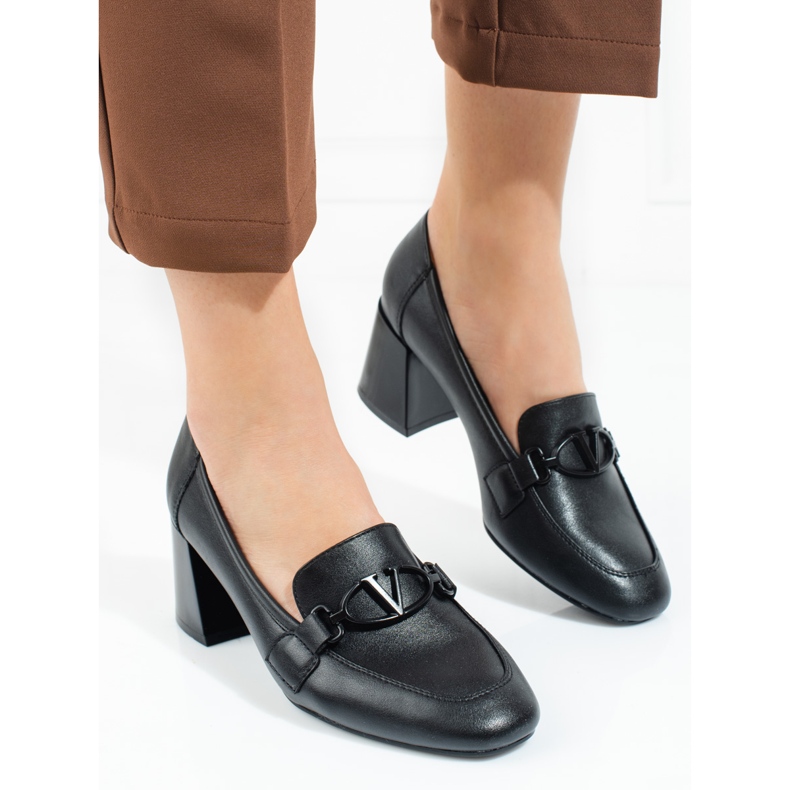 Vinceza pumps med svarta klackar för kvinnor 1