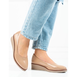 Vinceza beige wedge pumps för kvinnor 1