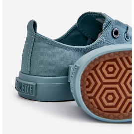 Klassiska låga sneakers för damer Big Star LL274019 Grön 1