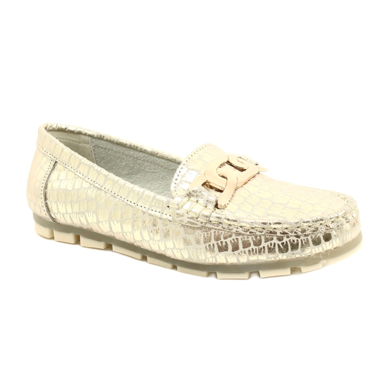 Filippo DP3630/23 loafers i gyllene läder beige 1