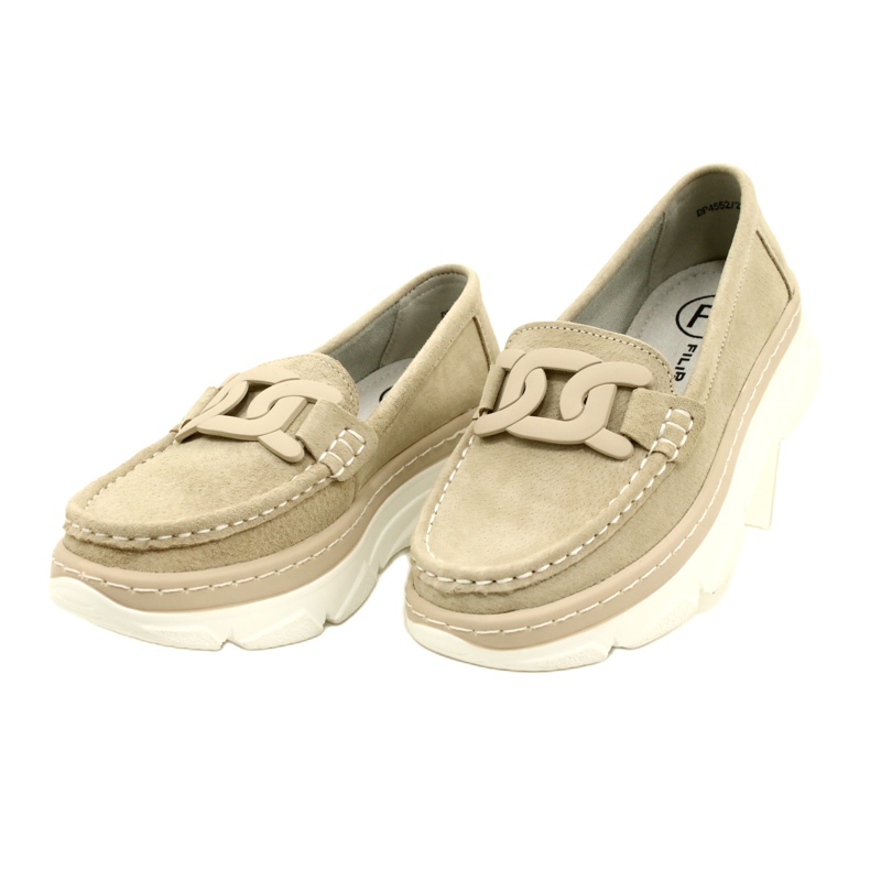 Lädermockasiner Filippo DP4552/23 beige 3