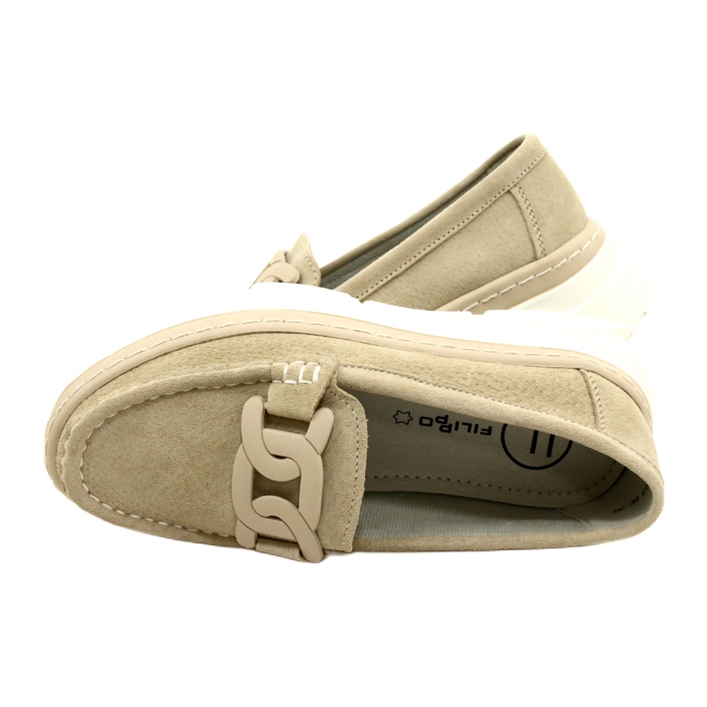 Lädermockasiner Filippo DP4552/23 beige 5