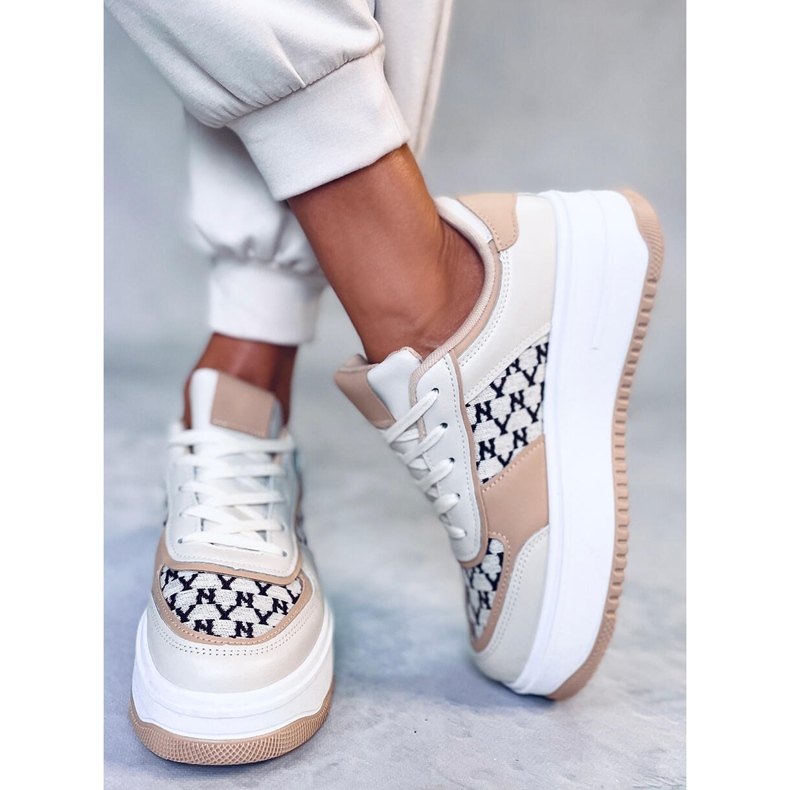 BM Duval Beige damsneakers 2