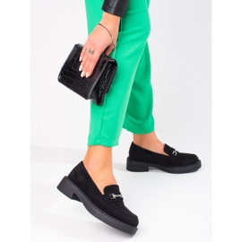 W. Potocki Potocki dam loafers på den svarta plattformen 1