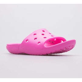 Tofflor CROCS Classic Slide Kids 206396-6QQ rosa 1
