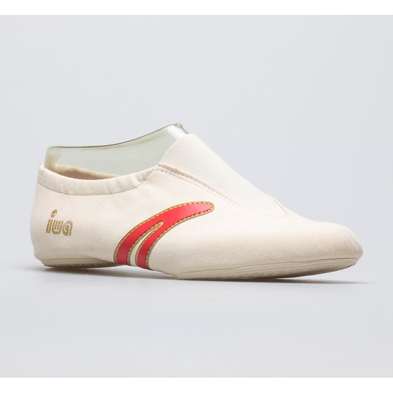 Gymnastikbalettskor IWA 502 kräm beige vit 1