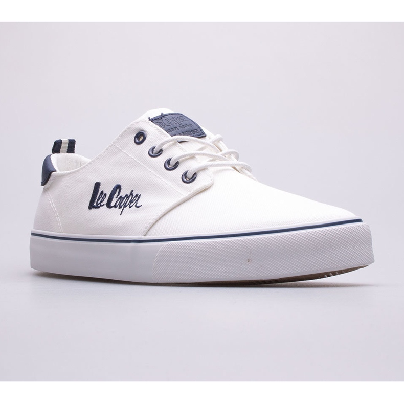 Lee Cooper LCW-22-31-0855M herrsneakers vit blå 1