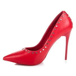 Vices New Collection Pins med strass röd 1