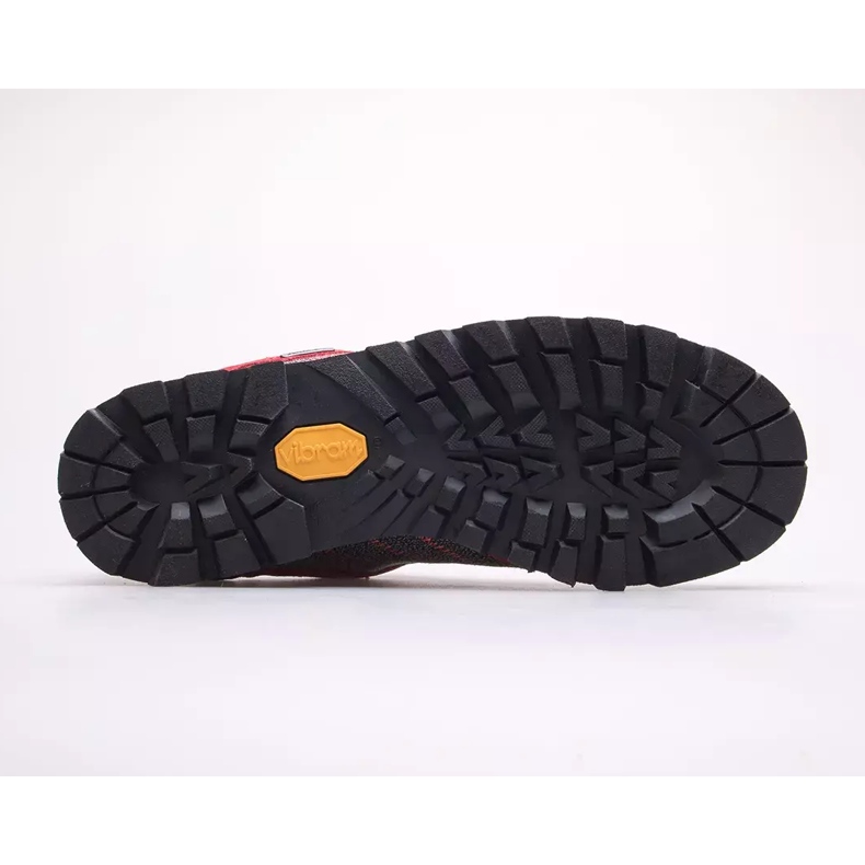 BERGSON Kadam Low Stx vandringsskor för män svart röd 1