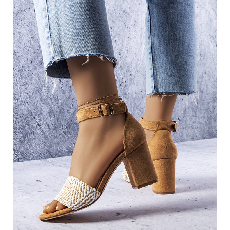 BM Beiga blocksandaler från Patience beige 1