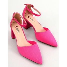 BM Klackade pumps med bälte Rossi Fuchsia rosa 2