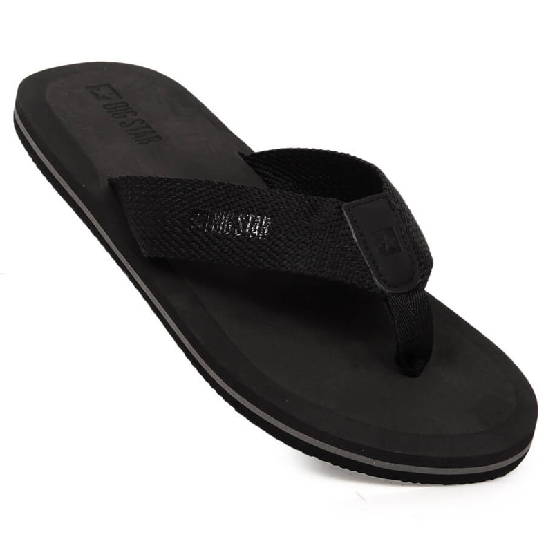 Herrflipflops svart Big Star LL174618 1