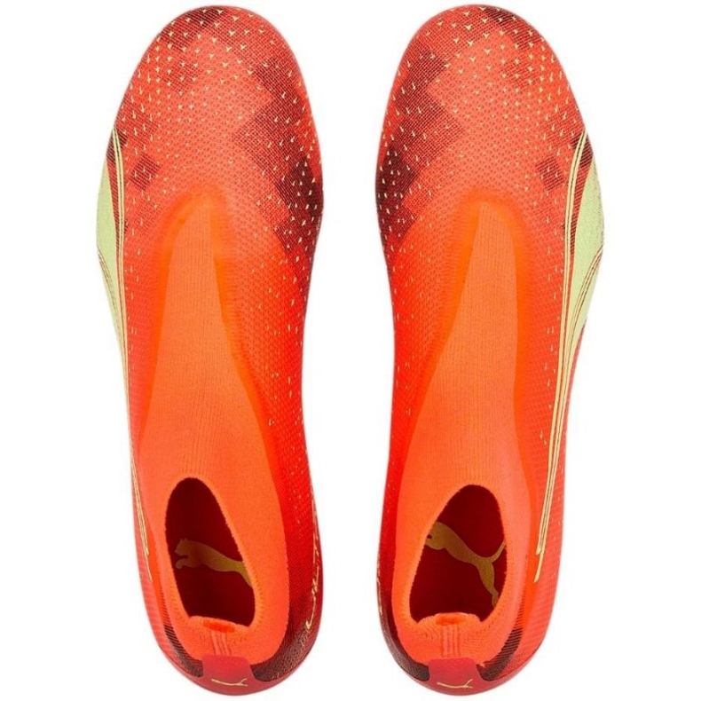 Puma Ultra Match+ Ll FG/AG M 107032 03 fotbollsskor orange apelsiner och röda 2