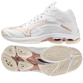 Mizuno Wave Lightning Z7 Mid W V1GC225036 volleybollskor vit vit 1