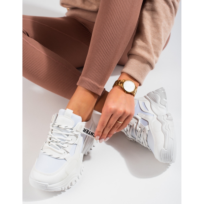 Seastar Shelovet vita sneakers för kvinnor med tjock sula 1