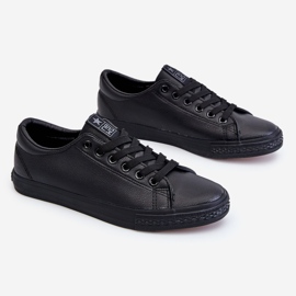 News Klassiska sneakers i läder, läder, svart Misima 1