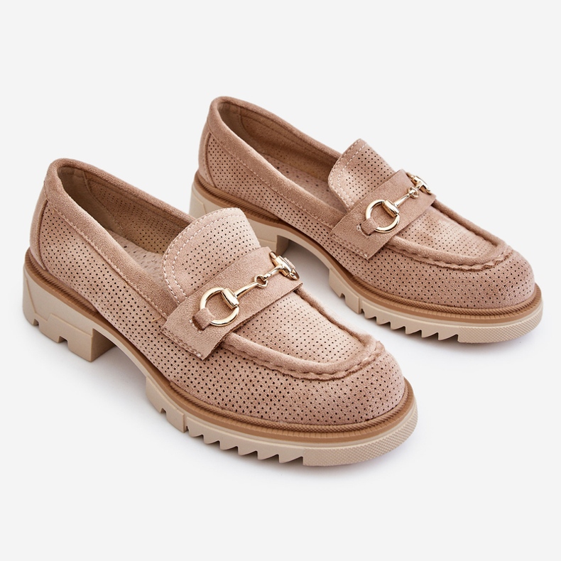PM1 Klassiska Dam Loafers Loafers Beige Kolton 1