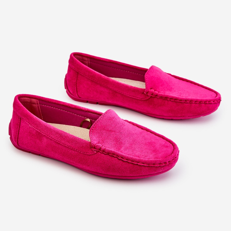 Mocka Loafers dam Fuchsia Morreno rosa 1