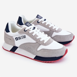 Memory Foam System för män Big Star Sportskor LL174160 Vit-Grå 1