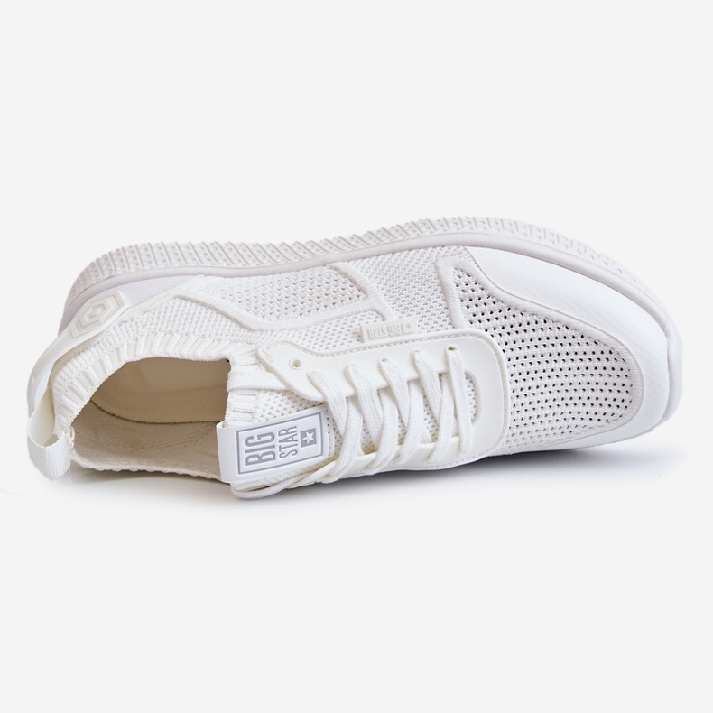 Bekväma sneakers för damer Memory Foam System Big Star LL274415 Vit 1