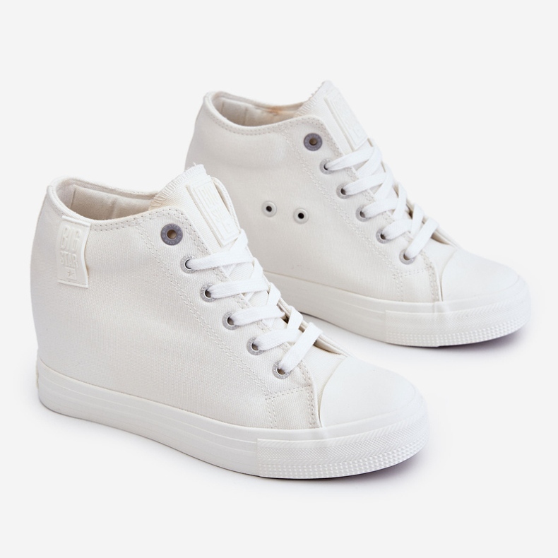 Hidden Wedge High Sneakers Big Star LL274035 Vit 1