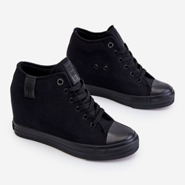 Hidden Wedge High Sneakers Big Star LL274034 Svart 2