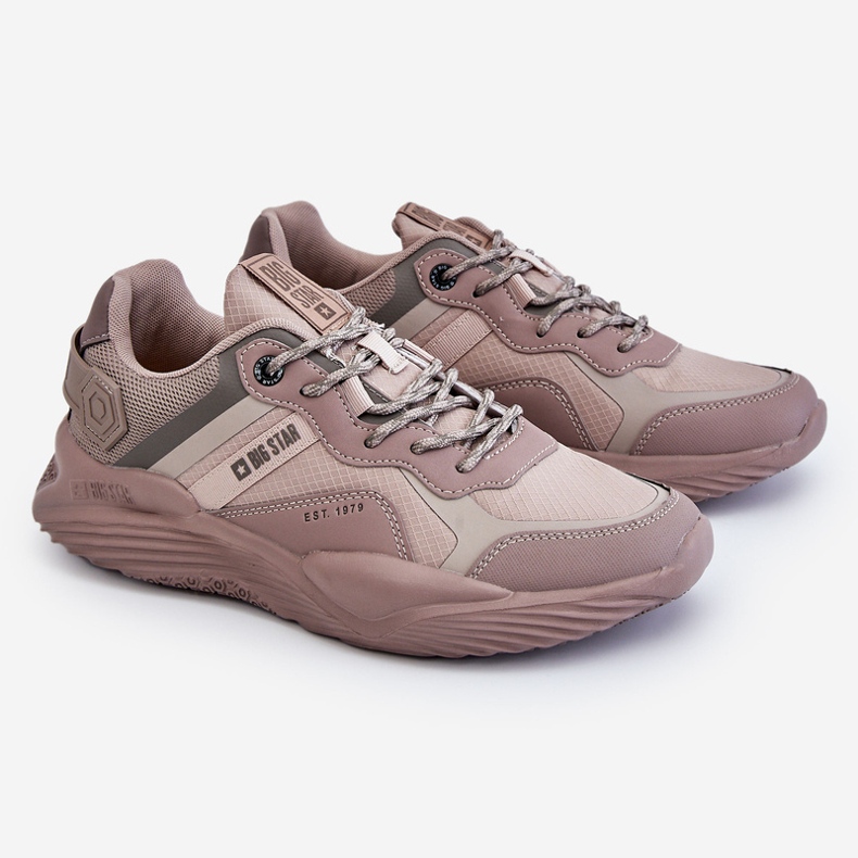 Lätta sneakers för män Memory Foam System Big Star LL174151 Beige 1