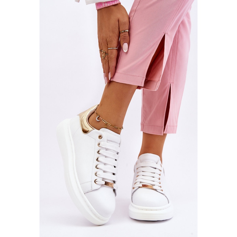 Sportskor dam GOE LL2N4011 Vit-guld 2