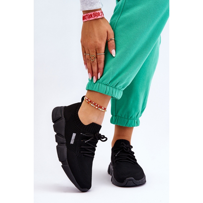 Lätt sneakers för damer Memory Foam System Big Star JJ274269 Svart 1