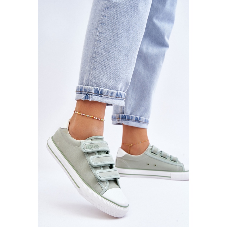 Klassiska kardborretyg Sneakers Big Star LL274A202 Grön 2