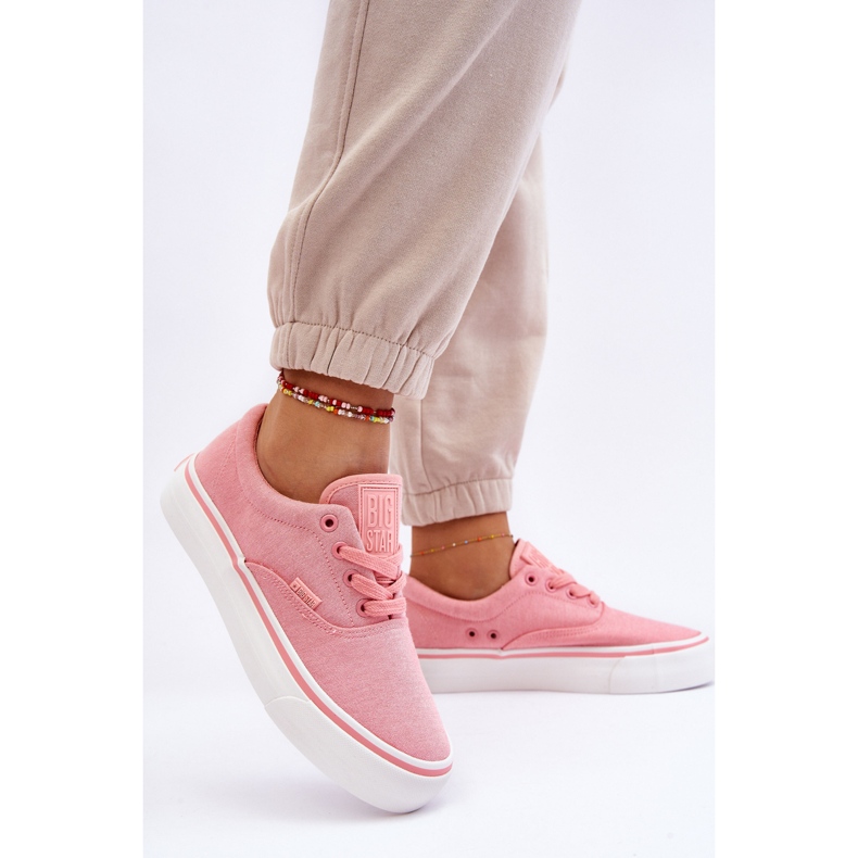 Big Star Fabric Platform Sneakers LL274147 Rosa 2