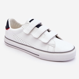 Kardborrsneakers för män Big Star LL174632 Vit 1