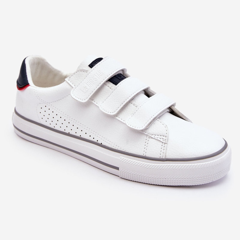 Kardborrsneakers för män Big Star LL174632 Vit 1