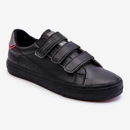 Kardborrsneakers för män Big Star LL174633 Svart 1