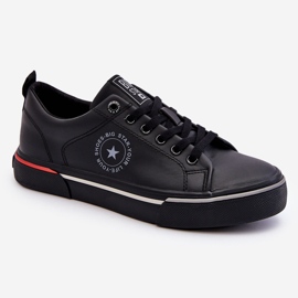 Lädersneakers för män Big Star LL174210 Svart 1