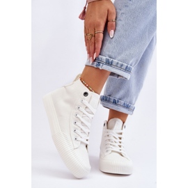 Damer Big Star Tyg High Top Sneakers LL274445 Vit 1