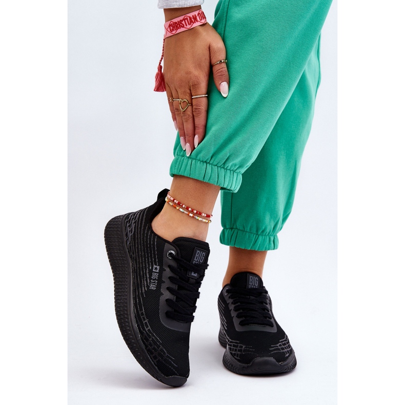 Dam Mesh Sportskor Memory Foam System Big Star LL274662 Svart 1