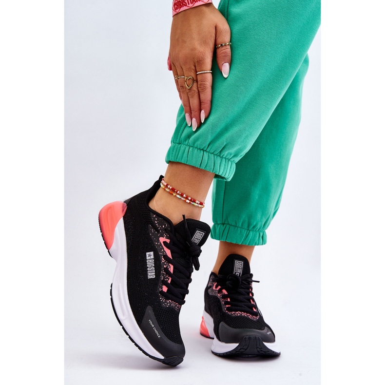 Fashionabla Memory Foam System Big Star Sportskor LL274318 Svart 2